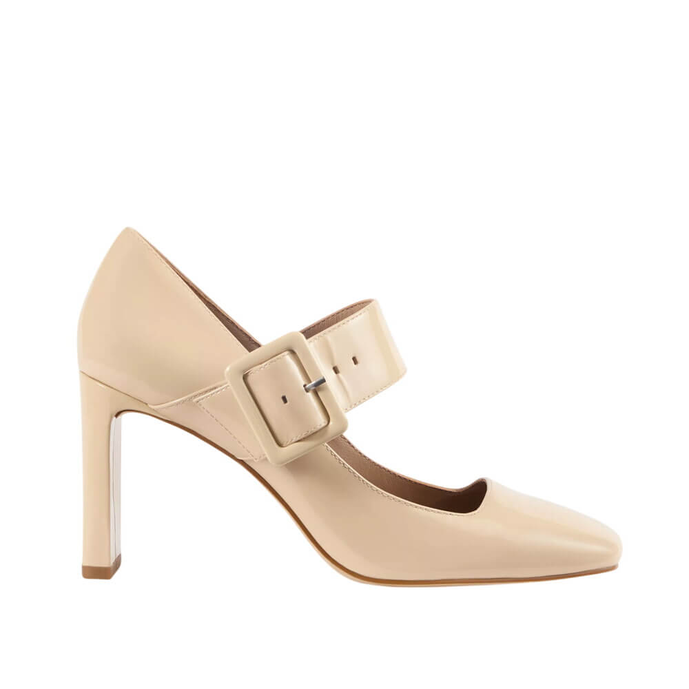 L.K. Bennett Phoebe Navy Patent Mary Jane Courts